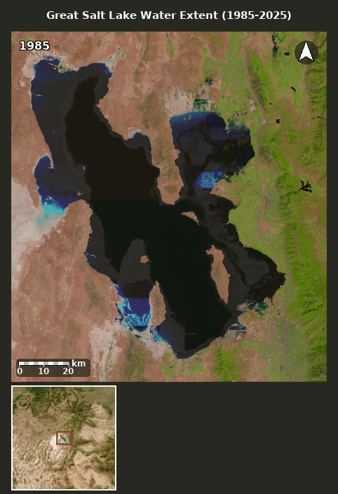 Great Salt Lake Landsat Timelapse
